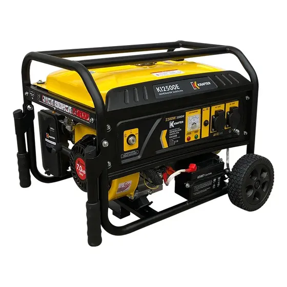 Generador Portátil Krafter Gasolina 2200W AVR Monofásico 220V KDE2500E