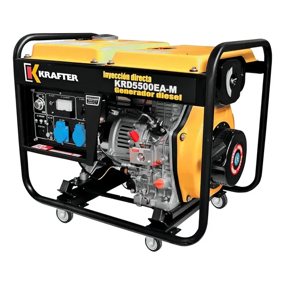 Generador Diésel Monofásico Krafter KRD5500EA-M 5000W 220V Arranque Eléctrico